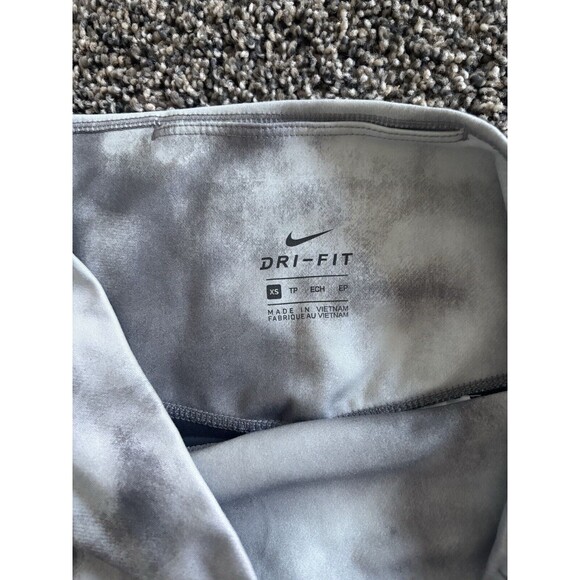 Nike Dri Fit Athletic Short Size XS With A Gray And White Tie Dye Pattern. - Picture 3 of 6